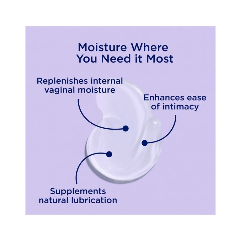 supplements for natural lubrication Replens Long-Lasting Vaginal Restores Vaginal Moisture Moisturizer (Pack of  2)