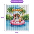 thumbnail image 5 of Hello Summer Beagle at Swimming Pool Flamingo Swim Ring Shower Curtain Beagles Dog Lover Gifts Idea Waterproof Bathroom Bathtub Curtain - 12009, 5 of 5