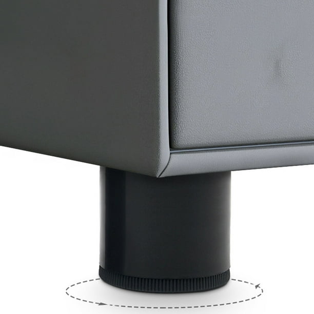 unbranded 8Ud Pies Ajustables Para Muebles De Gabinete Negro Con Alta Resistencia Y Clásico Para Hogar