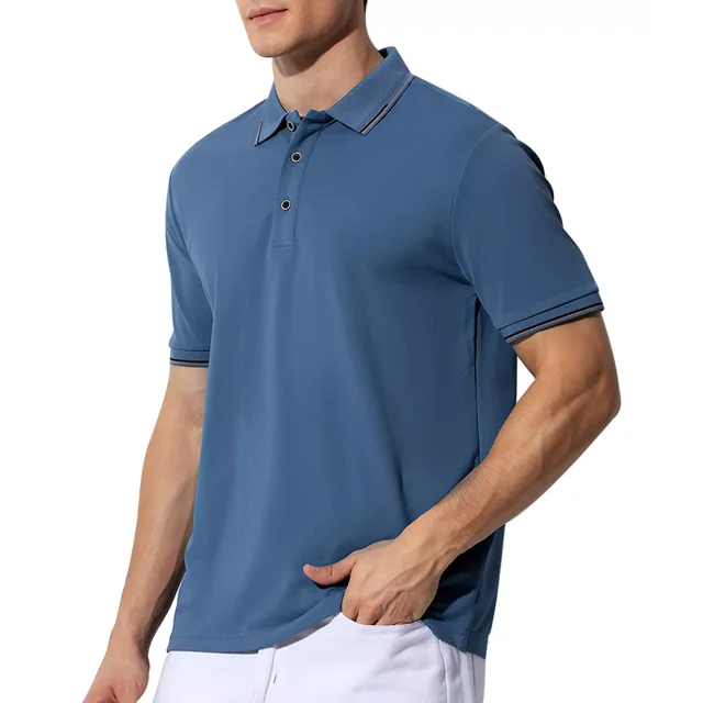 Playera Tipo Polo Hombre Manga Corta Casual Moda Arjen Kroos