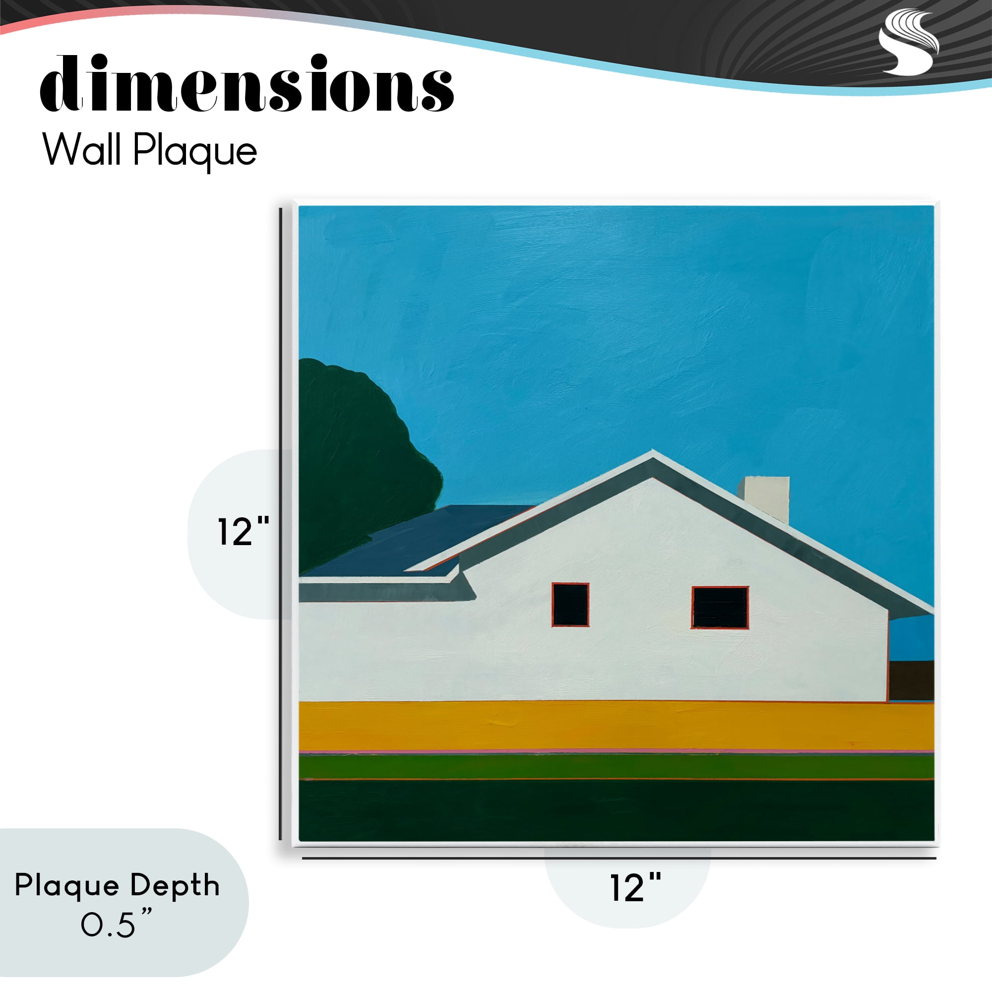 Stupell Industries Sunkissed Suburbia House Wall Plaque Art, design by Jan Weiss