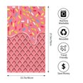 thumbnail image 2 of Pofeuu Chocolate with Flowing Cream Print Hand Towel 27.5" x 16" Soft Absorbent Towel for Bathroom SPA Gym Hotel, 2 of 6