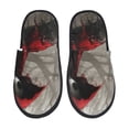 thumbnail image 1 of Fotbe Dark Red Hooded Girl Pantuflas Peludas para Mujer con Estampado, Zapatillas de Peluche, Zapatos de Invierno para Casa, Uso Interior y Exterior-Medium, 1 of 8