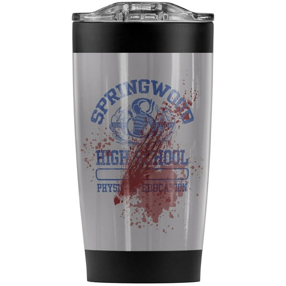 A Nightmare On Elm Street Springwood Victim Stainless Steel Tumbler 20 oz Coffee Travel Mug/Cup, Vacuum Insulated & Double Wall with Leakproof Sliding Lid | Great for Hot Drinks and Cold Beverages