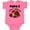 Hot Pink, variant on Inktastic Papa's Little Ladybug Boys or Girls Baby Bodysuit