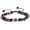 Woven, variant on Natural Stone Compass Bracelet - Tiger's Eye & Black Magnetite Beaded Woven Bracelet - Unisex