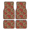 thumbnail image 1 of Balery Rose Mix Leopard 1 Juego de 4 Alfombrillas para Auto, Revestimientos de Caucho Resistente, Diseño Antideslizante, 1 of 7