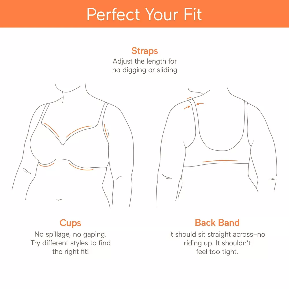 Warners Simply Perfect Underarm Smoothing with Seamless Stretch Wireless Lightly Lined Comfort Bra RM3911T Color-Rosewater, Size S-XXL