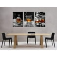 thumbnail image 3 of Hieng - Large 3 Piece Canvas Prints Wall Art Cigar Whisky Pictures Canvas Art Liquor Still Life Painting Giclee Print on Canvas Modern Kitchen Pub Western Wall Decor Unframed, 3 of 6