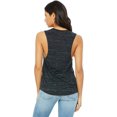 thumbnail image 3 of Bella Canvas Womens Flowy Scoop Blended Muscle Tank, S, Black Marble, 3 of 3