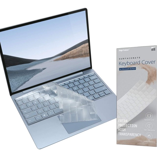 GFDYREE Keyboard Cover for 2023 Microsoft Surface Laptop Go 3/ Laptop Go 2/ Laptop Go 12.4" - Premium Ultra Thin, High Transparency Keyboard Protector Skin