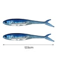 thumbnail image 6 of Tnobhg 2Pcs 31g/12.5cm Soft Lures Artificial Bait Bright Color Soft Flexible Bite-Resistant Realistic Looking T Tail Fishing Lure Swimbaits, 6 of 8