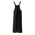 thumbnail image 4 of Baqcunre Jumpsuits For Women,Casual Loose Sleeveless Adjustable Straps Wide Leg Jumpsuit With 3 Pockets,Pants For Women,Rompers For Women 2023,Overalls For Women Loose Fit,Womens Clothes,Black,L, 4 of 4
