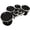 Black, variant on EVANS 8" MX Black Marching Tenor Drum Head