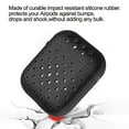 thumbnail image 2 of Airpods Case, AirPods Accessories Hybrid Protective Silicone Skin Rubber Gummy Shockproof Durable Case Charging Portable Cover Honeycomb BLACK Case Carabiner clip Anti-Lost for Apple Airpods 2 & 1, 2 of 6