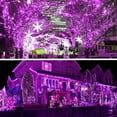 thumbnail image 4 of MAMOWEAR Christmas Mini String Lights, 16.5ft 50 LED Battery Powered 9 Function Waterproof String Lights for Christmas Tree Wreath Party Holiday Decorations (Purple), 4 of 7