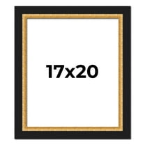 17x20 Frame Gold Real Wood Picture Frame Width 2.25 Inches | Interior Frame Depth 0.5 Inches |