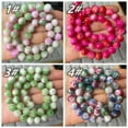 thumbnail image 5 of U8MO Round Colorful Jade 6mm 8mm 10mm 12mm Natural Stone Loose Beads For DIY Bracelet-9# Blue White-6mm (50pcs), 5 of 9