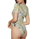 thumbnail image 2 of Fotbe White Rose Body de Mujer con Cuello Redondo y Mangas Cortas, Sin Mangas Ajustado, Suave, Cómodo y Básico-Medium, 2 of 7