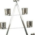 thumbnail image 3 of 26" Stainless Steel Christmas Tree Tea Light Candle Holder, 3 of 6