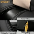thumbnail image 4 of OTOEZ Leather Car Seat Covers Full Set Front and Rear Bench Backrest Seat Cover Set Universal Fit for Sedan SUV Truck, 4 of 10