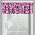 thumbnail image 2 of Ambesonne Purple Valance Pack of 2, Botany Themed Petals, 54"X18", Fuchsia Purple, 2 of 5