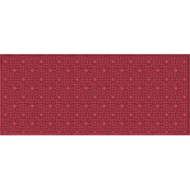 707550037 Water Guard Stained Glass Mat in Red/Black - 3 ft. x 7 ft.