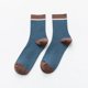 thumbnail image 1 of Calcetines de otoño e invierno para hombre, de doble aguja, de color liso, informales, de negocios, de algodón, para hombre, 1 of 6