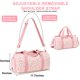 thumbnail image 3 of Bolsa de lona Bluboon para niñas y niños, bonita para gimnasio, con compartimento para zapatos, 3 of 7