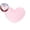 Pink, variant on Faux Rabbit Fur Heart-Shaped Throw Pillow – 13x9.8in Ultra-Soft Decorative Cushion for Sofa, Bed & Bedroom – Plush Romantic Home Decor