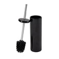 thumbnail image 3 of Bath Bliss Modern Stainless Steel Toilet Brush with Removable Liner in Black, 3 of 5