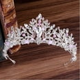thumbnail image 2 of Bridal Rhinestone Tiara Gem Crystal Hair Crown Princess Headpiece Wedding Hair Accessories for Women and Girls, 2 of 6