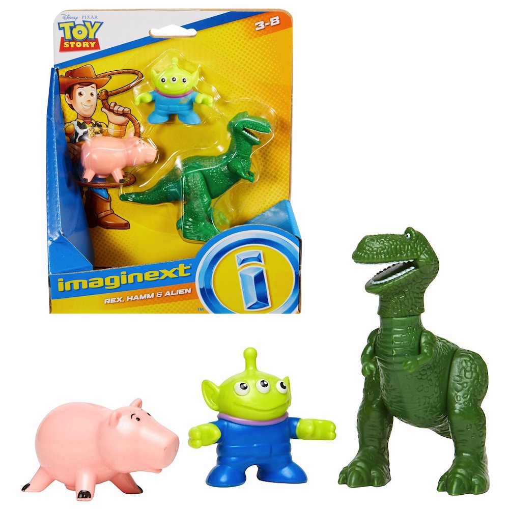 Alien, Rex & Hamm Toy Story Imaginext Figures 2.5"