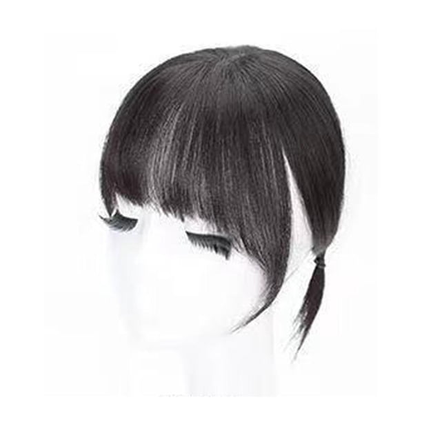 LUVCLS Mini flequillo con pinza para el cabello, flequillo recto, clip en la parte superior de la frente