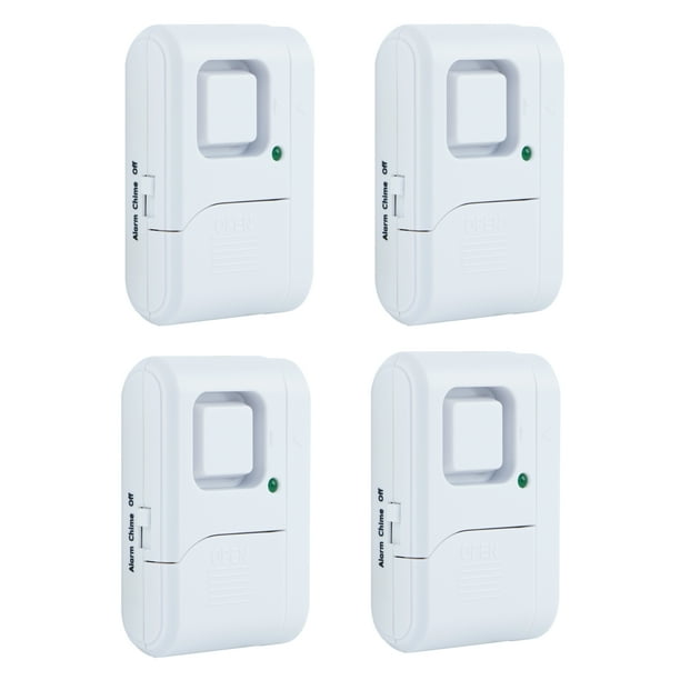 Ge Personal Security Window Door Alarm 4 Pack Battery Operated 45174 Walmart Com Walmart Com