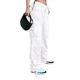 thumbnail image 3 of NFTOEIULA Women Low-Waisted Multi Pockets Drawstring Cargo Pants, 3 of 5