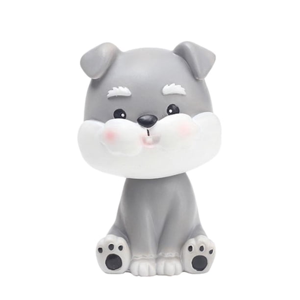 Moyic Dibujos animados lindo perro coche sacudiendo la cabeza muñeca Bulldog coche salpicadero Decoración Decoración del hogar schnauzer