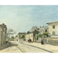 thumbnail image 2 of Johan Barthold Jongkind 24x20 Black Ornate Framed Double Matted Museum Art Print Titled: Rue Notre-Dame, Paris (1866), 2 of 5