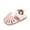 White, variant on ZACPNCV Toddler Infant Newborn Sandals Summer Casual Breathable Cute Rubble Soles Non-slip Soft Soles Sandals Gold 9-12 Months