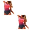 thumbnail image 3 of Advancent Trajes de baño de Color degradado para mujer, traje de baño de cuello de una pieza sin espalda, traje de baño de playa de Type3 NO3, 3 of 6