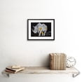 thumbnail image 2 of Rhino Graffiti Art Animal Art Print Black Framed Poster Wall Decor 9x7 inch, 2 of 5