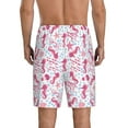 thumbnail image 3 of Bixox Men's Seahorse and Starfish printed lightweight casual shorts, soft sleep shorts with pockets., 3 of 7