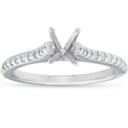 Pompeii 1/4ct Diamond Engagement Ring Setting 14K White Gold (G/H,I1)