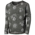 thumbnail image 2 of Girls Youth Heathered Black Brooklyn Nets Back in Action Long Sleeve T-Shirt, 2 of 3