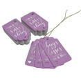 thumbnail image 3 of Inkdotpot Pack Of 100 Real Silver Foil Paper Tags Hugs And Kisses From The New Wedding Favor Hang Tags, 3 of 6