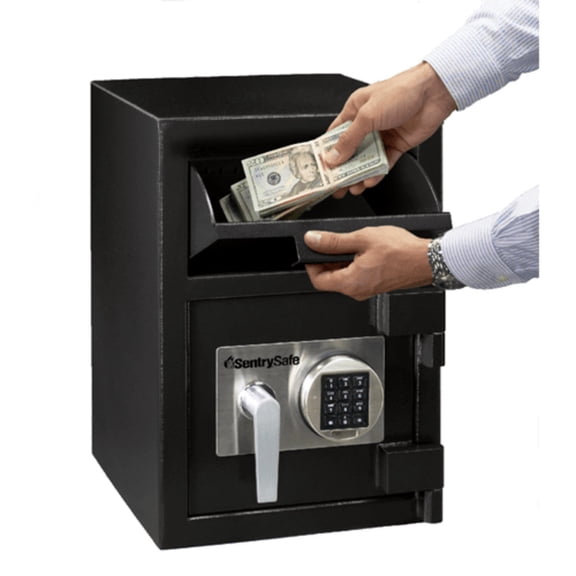 Sentry Safe Digital Depository Safe, Large, 0.94 Cu Ft, 14w x 15.6d x 20h, Black