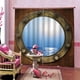 thumbnail image 2 of Cortina con patrón de paisaje Decoraciones a prueba de agua Decoraciones de la pared Colgante de la pared Lavable para la sala de estar Dormitorio Baño S 2 piezas Monstrate HA010888-01, 2 of 7