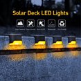 thumbnail image 4 of 4pcs LED Solar Lights Deck Lights,Waterproof Automatic Decorative Outdoor Solar Wall Lights Step Lights for Deck, Patio, Stairs, Yard, Path and Driveway, 4 of 8