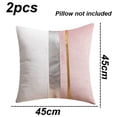 thumbnail image 2 of Funda de almohada con costuras de terciopelo, funda de almohada para sofá, almohada para cintura, funda de cojín simple a la moda, 2 uds., 2 of 5