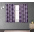 thumbnail image 3 of S4sassy Cotton Duck Pineapple Blue Fruits short drapes&nbsp;curtain&nbsp;window&nbsp;treatment panel set for living room- 54x63 Inches, 3 of 4